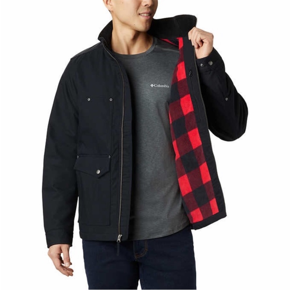 Columbia Men’S Fleece Lined Canvas Jacket